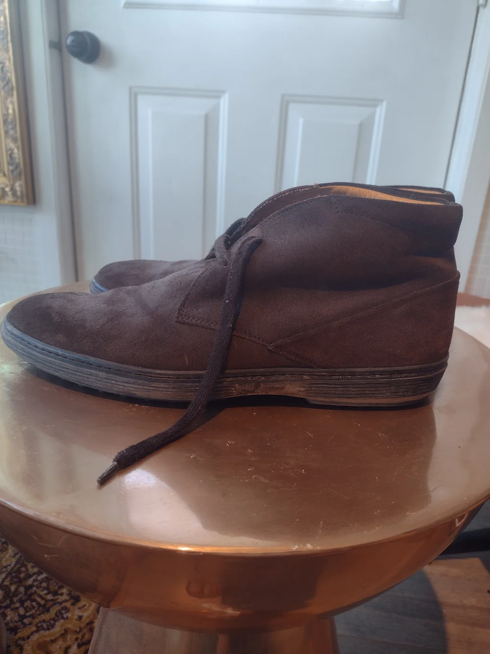 Tod's Dark Brown Suede Chukka Boots